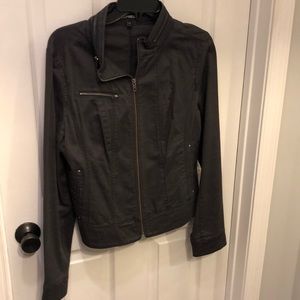 Express gray zippered  jacket